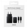 Chargeur Samsung Original ultra-rapide 45W USB-C Type-C avec câble