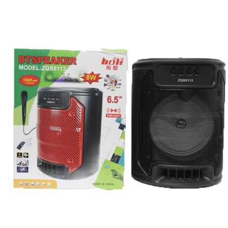 Portable Bluetooth Speaker SLED Light Speaker With Remote Control Support Micro SD / TF / USB ZQS-6113 Wireless Speaker