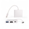 Adaptateur/Convertisseur Type-C/USB-C Vers HDMI 4K USB 3.0 MultiPort 3 iN 1 Compatible Smartphone/PC/Macbook