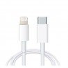 Cable Iphone Original de Charge USB-C vers Lightning Apple pour iPhone 7 8 X 12 11 13 14 Pro Max XS XR