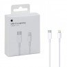 Cable Iphone Original de Charge USB-C vers Lightning Apple pour iPhone 7 8 X 12 11 13 14 Pro Max XS XR