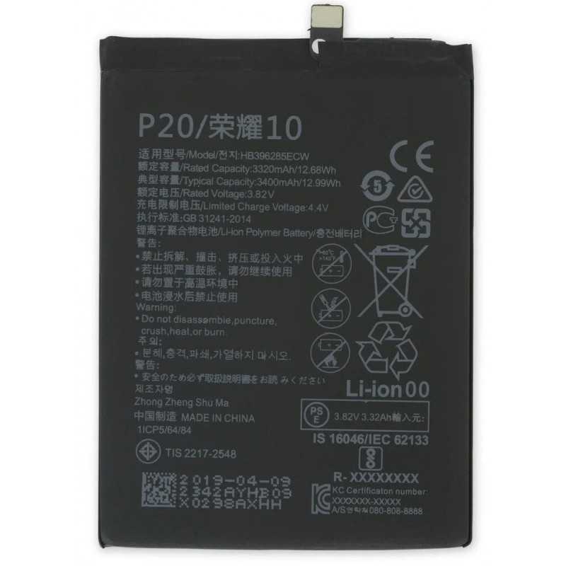 Batterie Huawei P20/P Smart 2019 Honor 8/9/10/10 Lite/10i/20i/Enjoy 9s 3400 mAh - HB396285ECW
