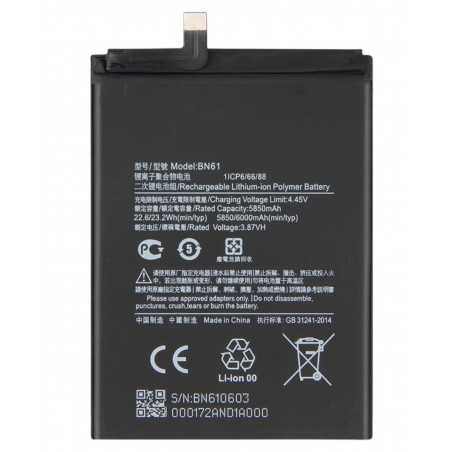 Batterie Xiaomi Poco X3 / Poco X3 Pro / Poco X3 NFC MZB07Z0IN, M2102J20SG, M2007J20CG BN61 6000mAh Original Quality