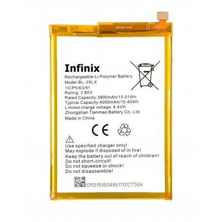 Batterie Infinix HOT S3 Hot 6 X652 X653 BL-39LX