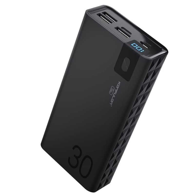Power bank 30000mAh 20W Konfulon Fast Charging PD Externe Chargeur Xiaomi, iPhone, Huawei, Samsung