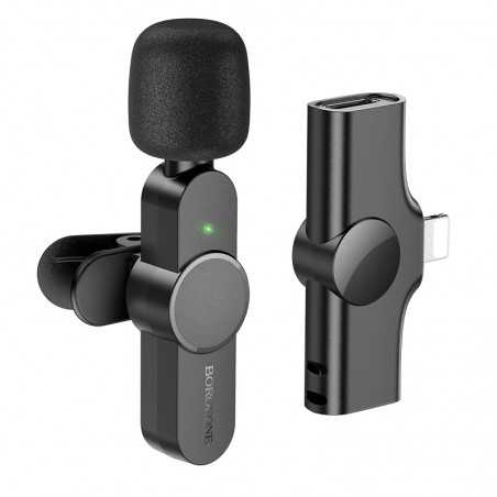 Microphone Wireless Digital BOROFONE LAVALIER MIC Sans Fil Iphone Lightning