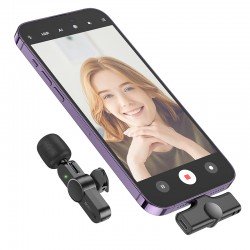 Microphone Wireless Digital BOROFONE LAVALIER MIC Sans Fil Iphone Lightning