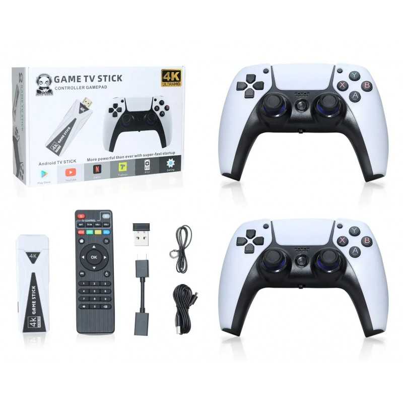 Console De Jeu Video Game Stick U10 Avec Contrôleurs Sans Fil 64G Game Pad +10000 Jeux Prix Maroc