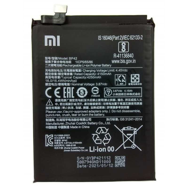 Batterie Xiaomi Mi 11 Lite / Mi 11 Lite 5G BP42 4250mAh M2101K9AG/M2101K9G Original Quality