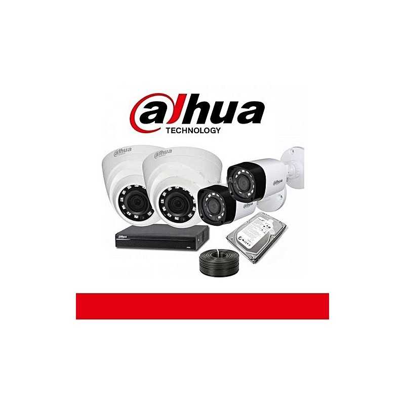 PACK 4 Cameras Dahua 2 Mega