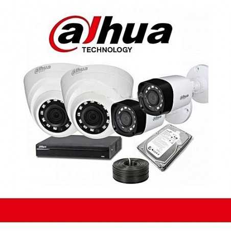 PACK 4 Cameras Dahua 2 Mega