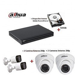 PACK 4 Cameras Dahua 2 Mega