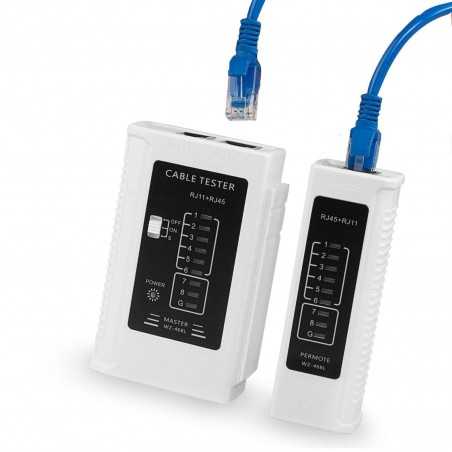 Tesetur Cable Reseaux Rj45/Rj11Kit de testeur de câble réseau RJ45 professionnel