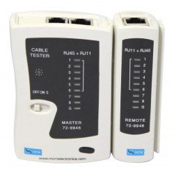 Tesetur Cable Reseaux Rj45/Rj11Kit de testeur de câble réseau RJ45 professionnel