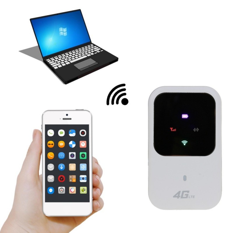 Routeur 4G débloqué Lte Wifi Mini Modem de poche Portable sans fil Mobile  CAT4 MiFis Hotspot pour voiture Wi-Fi avec fente pour carte Sim, ✓  Meilleur prix au Maroc