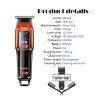 Tondeuse Professionnelle Rechargeable Pour hommes Rasoir Electrique Pour Cheveux, moustache, Barbe  - Kemei KM-658