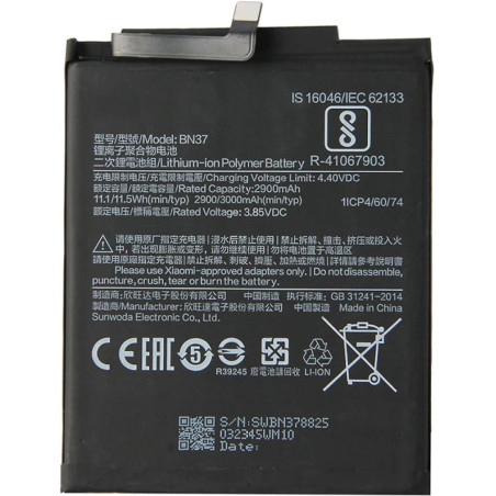 Batterie Xiaomi Mi Redmi 6A Redmi 6 BN37 3000mAh Original Quality