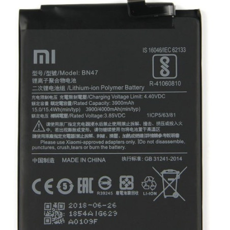 Batterie Xiaomi Redmi 6 Pro Mi A2 Lite BN47 4000mAh Original Quality