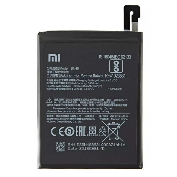 Batterie Redmi Note 6 Pro Xiaomi M1806E7TG BN48 4000mAh Original Quality
