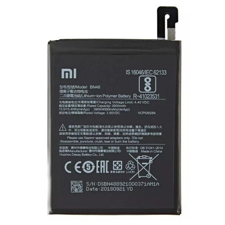 Batterie Redmi Note 6 Pro Xiaomi M1806E7TG BN48 4000mAh Original Quality