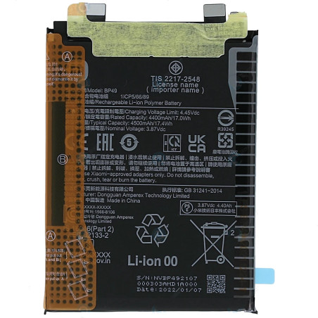 Batterie Xiaomi Poco F4 5G Redmi K40S BP49 4500mAh Original Quality