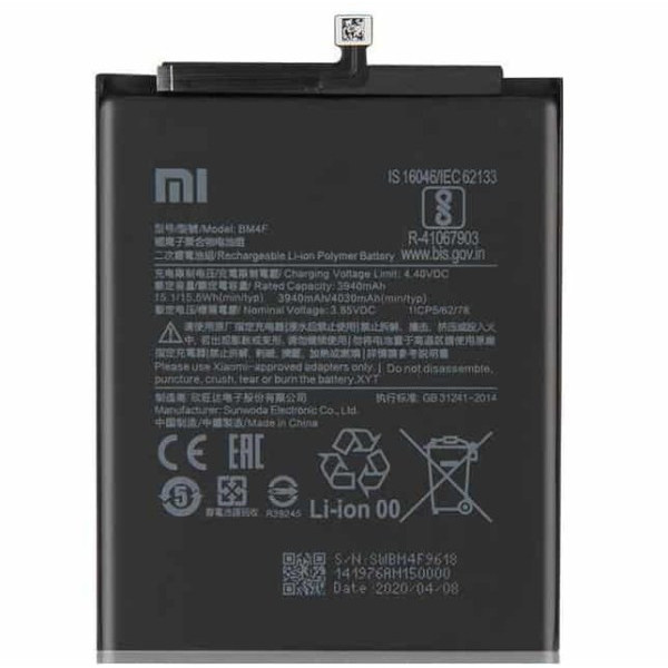 Batterie Xiaomi Mi A3 Mi 9 Lite Mi CC9 BM4F 4030mAh Original Quality