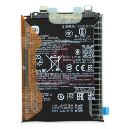 Batterie Xiaomi Mi 13T/14T/ Redmi Note 13 Pro / Poco M6 Pro / Poco X6 Pro 5G BM5T 5000mAh Original Qualité