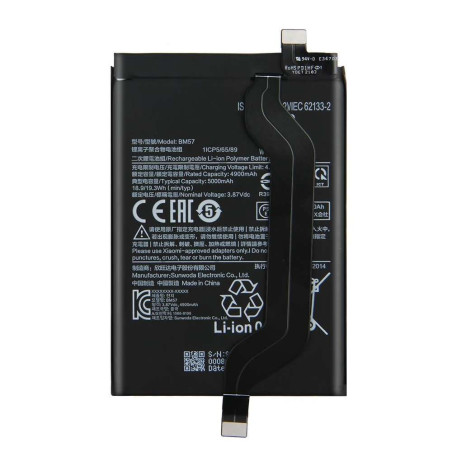 Batterie Xiaomi Redmi Note 10 5G / Xiaomi Poco X3 GT BM57 M2101K6G/21061110AG 5000mAh Original Quality