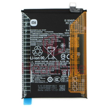 Batterie Xiaomi Redmi Note 13 4G/5G 23129RAA4G, 2312DRAABG 5000mAh BN5P Original Quality