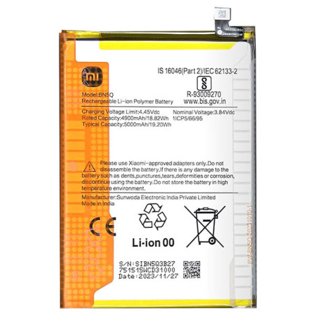 Batterie Xiaomi Redmi 13C / Poco M6 5G / Poco C65 BN5Q 5000mAh Original Quality
