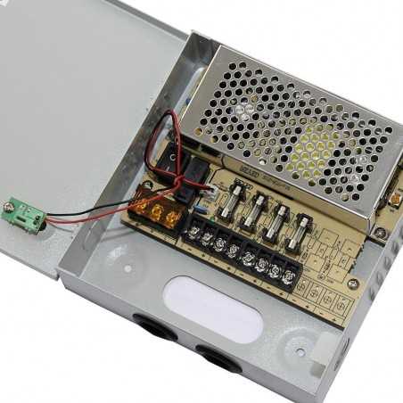 Bloc d'alimentation 12V 5A 4 sorties pour cameras CCTV