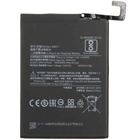 Batterie Xiaomi Mi Max 3 Max3 M1804E4A M1804E4C BM51 5500mAh Original Quality