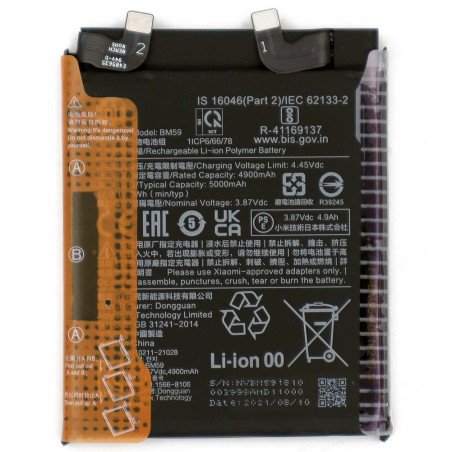Batterie Xiaomi Mi 11T 2107113SG BM59 5000mAh Batterie De Remplacement Original Quality