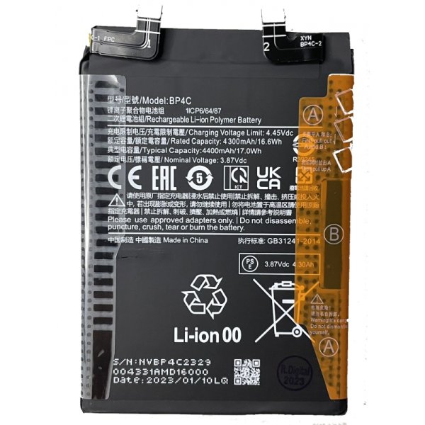 Batterie Xiaomi Redmi Note 11T Pro Plus / Note 11T Pro+ BP45 4400mAh Original Quality