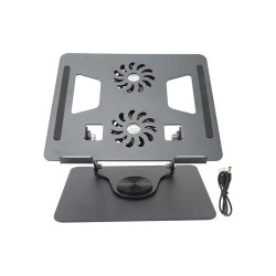 Support PC Portable en aluminium Avec Ventilateur De Refroidissement rotatif Support de Laptop Stand YL-906