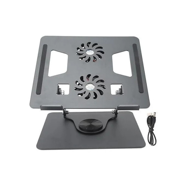 Support PC Portable en aluminium Avec Ventilateur De Refroidissement rotatif Support de Laptop Stand YL-906