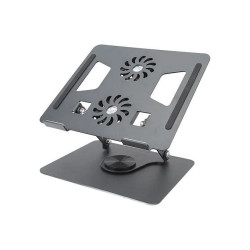 Support PC Portable en aluminium Avec Ventilateur De Refroidissement rotatif Support de Laptop Stand YL-906