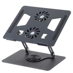 Support PC Portable en aluminium Avec Ventilateur De Refroidissement rotatif Support de Laptop Stand YL-906
