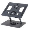 Support PC Portable en aluminium Avec Ventilateur De Refroidissement rotatif Support de Laptop Stand YL-906
