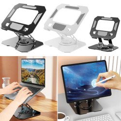 Support PC Portable en Metal universel rotatif 360 Support de Laptop/Tablette Holder Folding Stand