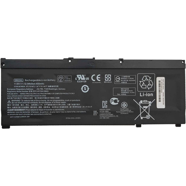 Batterie PC HP Pavilion/Gaming/ZBOOK/Envy 15/17 Originale Qualité Batterie HP SR03XL 11.55V 4550mAh