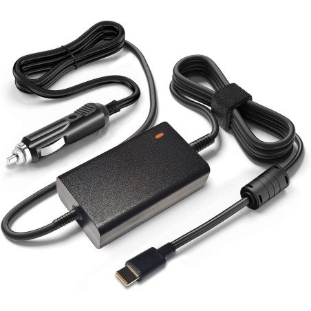 Chargeur PC Voiture Type-C USB-C Pour MacBook, ordinateurs portables, tablettes, Smartphone Adaptateur Voiture 12V-24V 100W