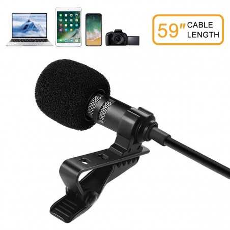 Mic Professional pour Android et smartphones, YouTube, interview, enregistrement vidéo, Micro avec suppression de bruit