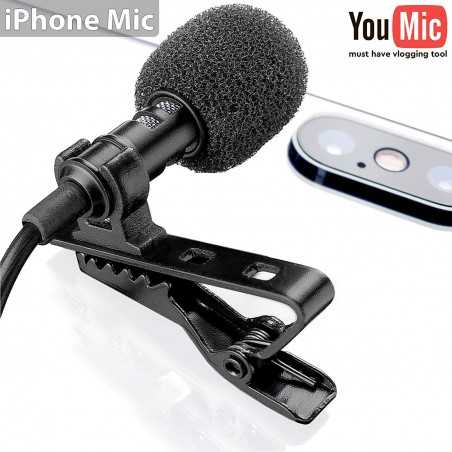 MIC IPHONE PRO pour enregistrement vidéo avec suppression de bruit
