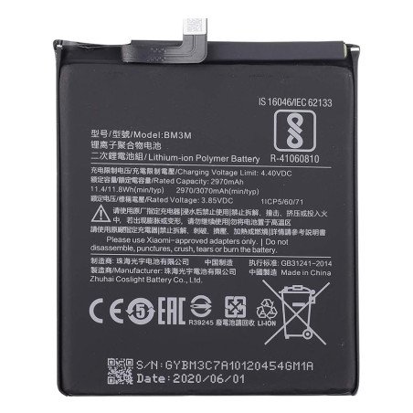 Batterie Xiaomi Mi 9se Mi9 se Batterie Xiaomi BM3M M1903F2G 3070mAh Original Quality