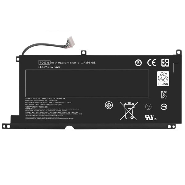 Batterie PC HP Pavilion Gaming 15 Originale Qualité Batterie HP PG03XL 11.55V 52.5Wh