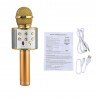 Microphone Sans Fil Karaoké,Haut-Parleur Bluetooth Intégré, Karaoké Portable pour Chanter, Compatible avec les smartphones