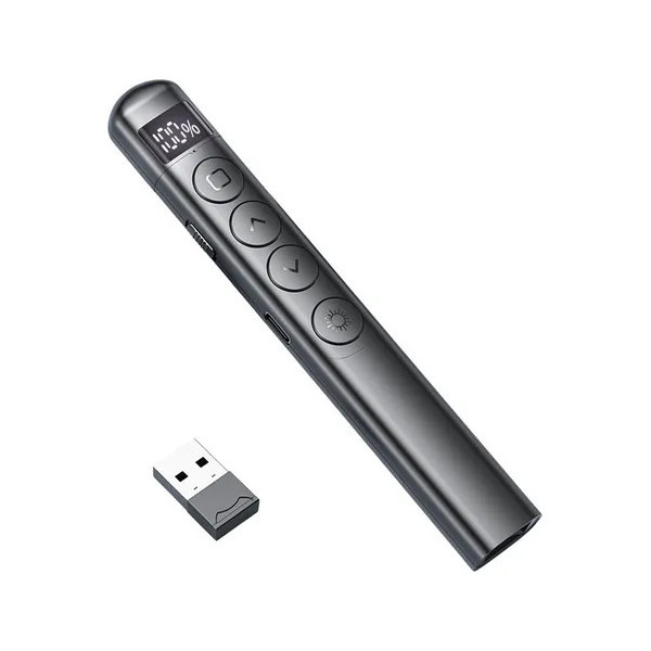 Télécommande de Présentation Laser Rechargeable – Pointeur Laser Multifonction PPT avec Contrôle à Distance
