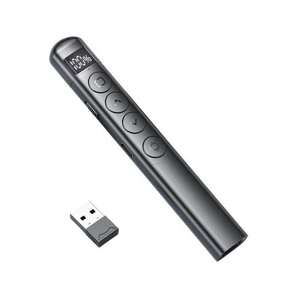 Télécommande de Présentation Laser Rechargeable – Pointeur Laser Multifonction PPT avec Contrôle à Distance