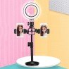 Support Smartphone cellulaire avec lumière de l'anneau Selfie pour Flux en Direct/Maquillage, Chat vidéo/Photographie